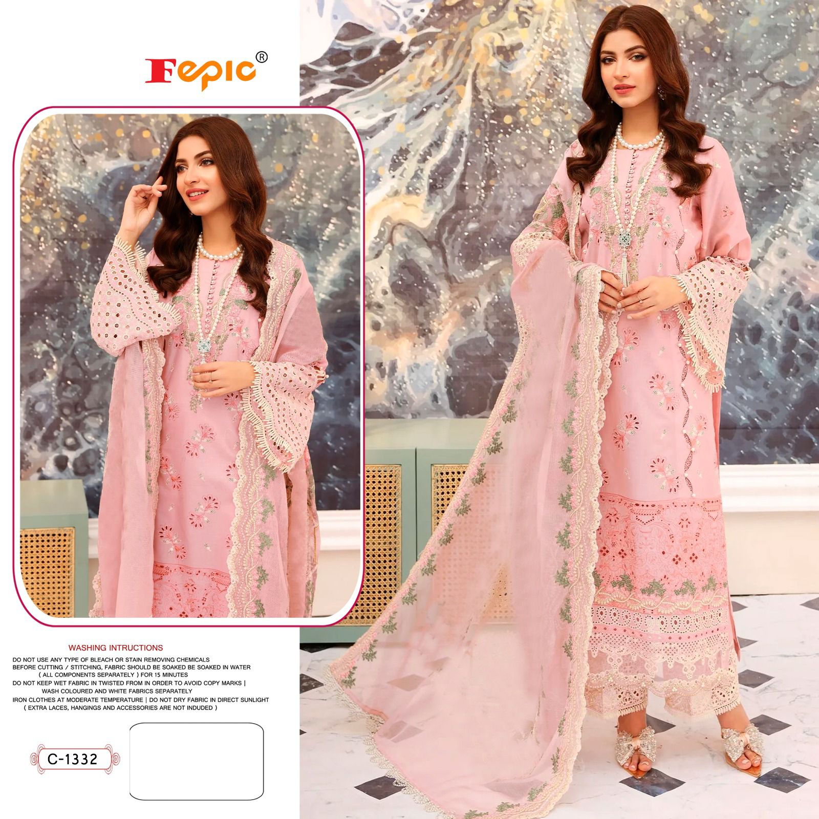 Maria B 202 Pure Cotton Wholesale Pakistani Suits 4 Pieces Catalog Catalog
